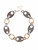 Gn190826 Gold Colour And Snake Print Oval Necklace ()