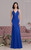 Gino Cerruti Long Dress (4078S) Delicate and sweet - this is the perfect dress for a bold woman. A deep V-neckline with illusion panel on double-spaghetti straps with an accented waistline creates a beautifully elegant look. * Form-fitting silhouette * Deep V-shaped decollete with an illusion panel * Back cutout