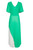 Kate Cooper V Neck Dress With Full Pleated Skirt (KCS23136)