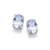 Cavendish French Silver And Aquamarine Colour Earrings (5998Q)