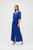 Channel vintage glamour in this gauze jumpsuit. The dramatic off-shoulder neckline featuring a keyhole with delicate metal ornament accentuates the garment’s unique allure. The short butterfly sleeves and culotte silhouette create a refined look while the wrap-around leg and waist tie add finesse to the piece.