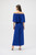 Channel vintage glamour in this gauze jumpsuit. The dramatic off-shoulder neckline featuring a keyhole with delicate metal ornament accentuates the garment’s unique allure. The short butterfly sleeves and culotte silhouette create a refined look while the wrap-around leg and waist tie add finesse to the piece.