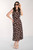 Frank Lyman Polka-Dot Coconut/Off White Dress (261380). Stylish sleeveless A-Line dress with V-neck. Ideal dress for a special occassion or mother f tyhe bride looking for a more relaxed look.