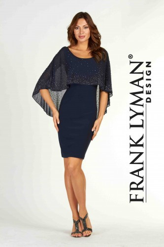 Lyman Short Navy Cape Dress (69140)