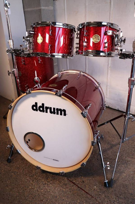 DDrum Dios 4pc Maple Drum Kit 20/10/12/14" Red Glitter