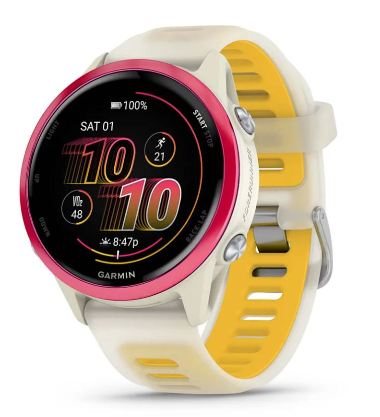 FORERUNNER 570 - 42MM - BONE/RASPBERRY/MANGO - Dick Pond Athletics