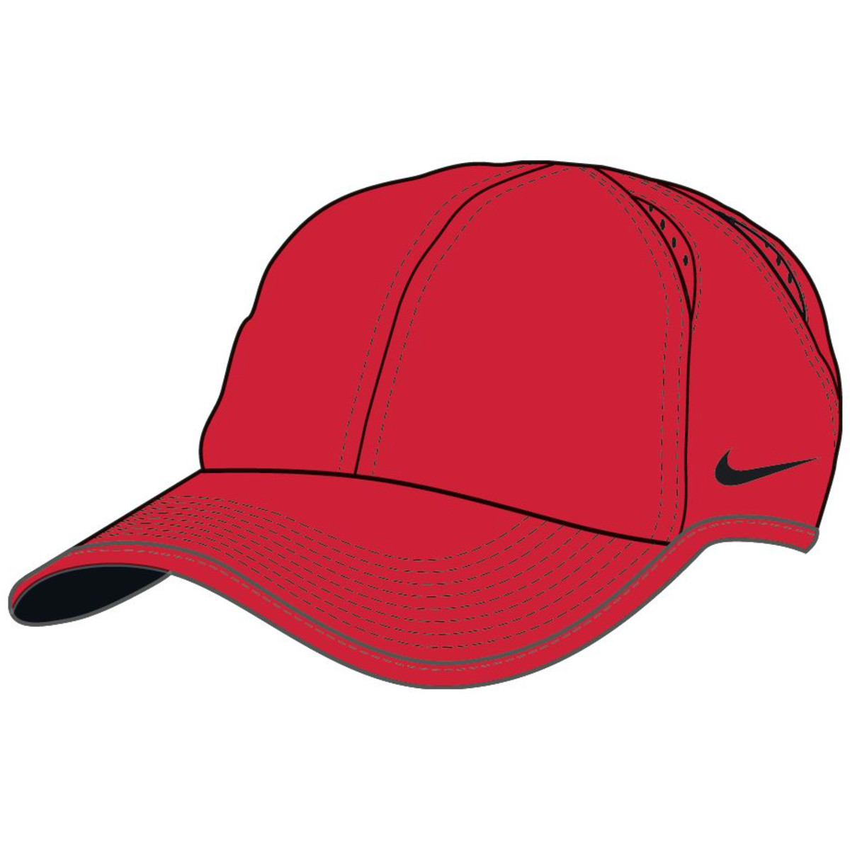 red nike featherlight hat