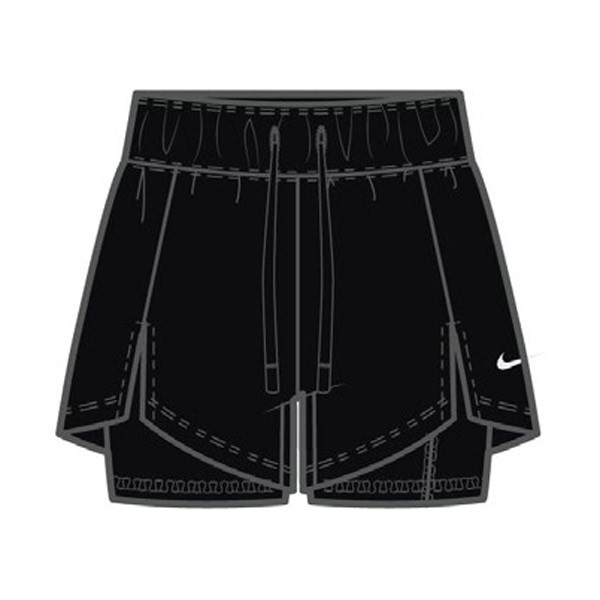 LADIES' TEAM FLEX 2 IN 1 SHORT - Dick Pond Athletics
