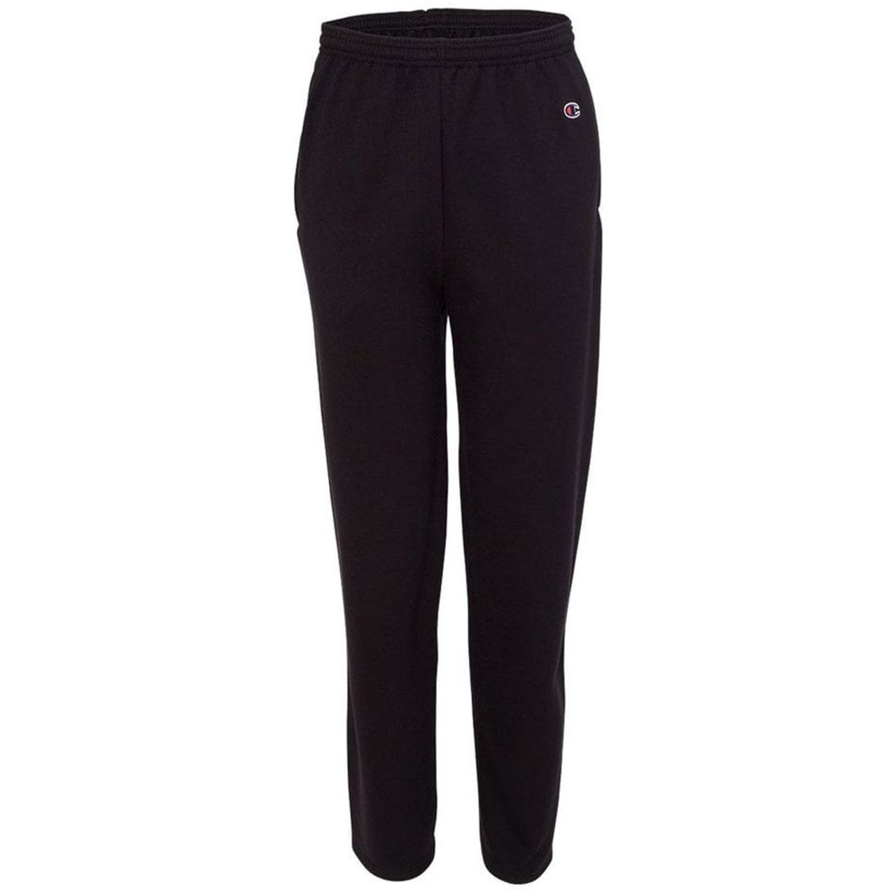 champion powerblend open bottom pant