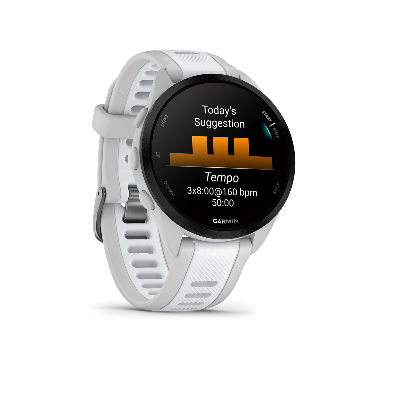 FORERUNNER 165 - WHITE - Dick Pond Athletics