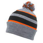 KNIT FOLD OVER POM-POM BEANIE