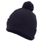 KNIT FOLD OVER POM-POM BEANIE