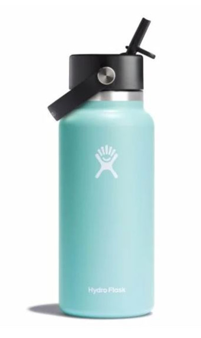 32OZ WIDE MOUTH BOTTLE W/ FLEX STRAW CAP