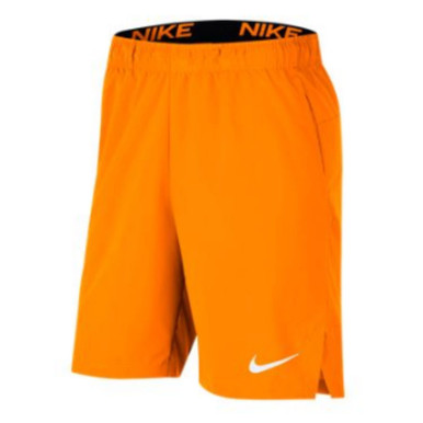 nike men's woven shorts orange