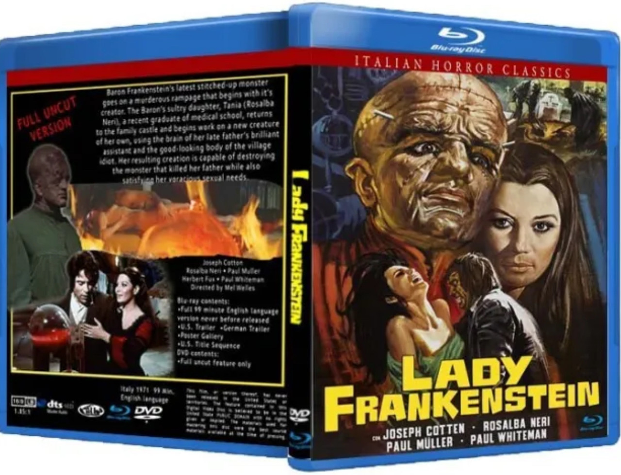Lady Frankenstein - 1971 - Blu Ray / DVD Combo