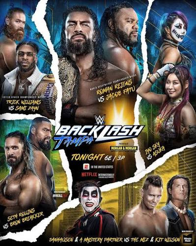 WWE Backlash In Tampa - 2026 - Blu Ray