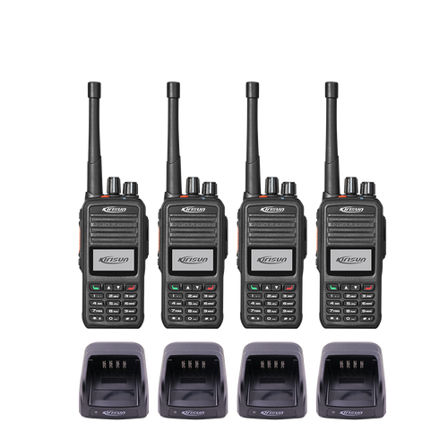 Kirisun DP480 Two Way Radio Four Pack