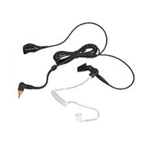 2-Wire Earpiece with Clear Acoustic Tube - Black