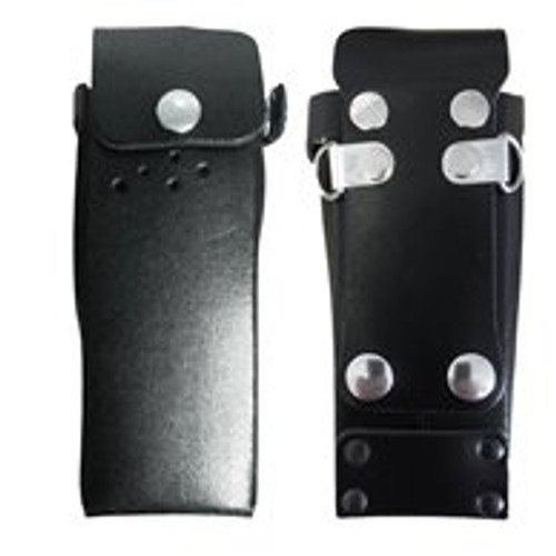 Peter Jones Hard Leather Case with Flap, D-Rings and Belt Loop (DP4401 ATEX)
