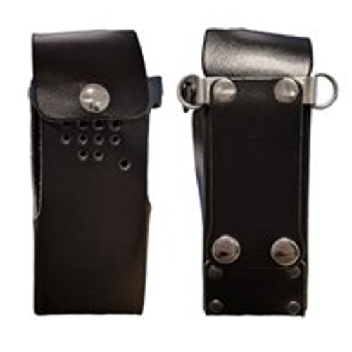 Peter Jones Hard Leather Case with Flap, D-Rings and Belt Loop (GP340)