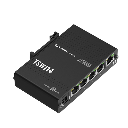 Teltonika TSW114 Gigabit DIN Rail Ethernet Switch