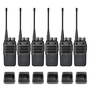 Kirisun DP405 Digital Portable Two Way Radio Six Pack