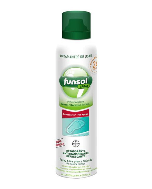 Spray desodorante antitranspirante pies 150 mL funsol