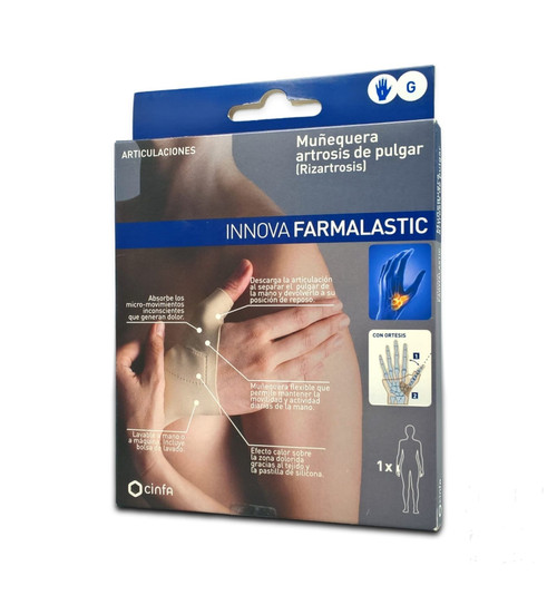 Muñequera rizartrosis artrosis de pulgar farmalastic innova izda t- gde