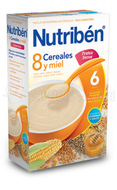 Nutriben 8 cereales y miel frutos secos, 600 g