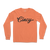 Script Cincy Long Sleeve Creamy Orange