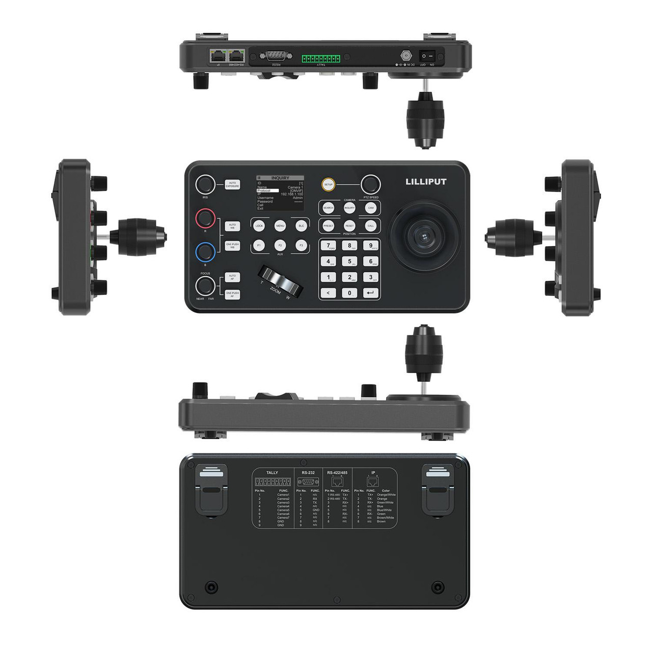 K1 Professional IP & Serial PTZ Camera Joystick Controller