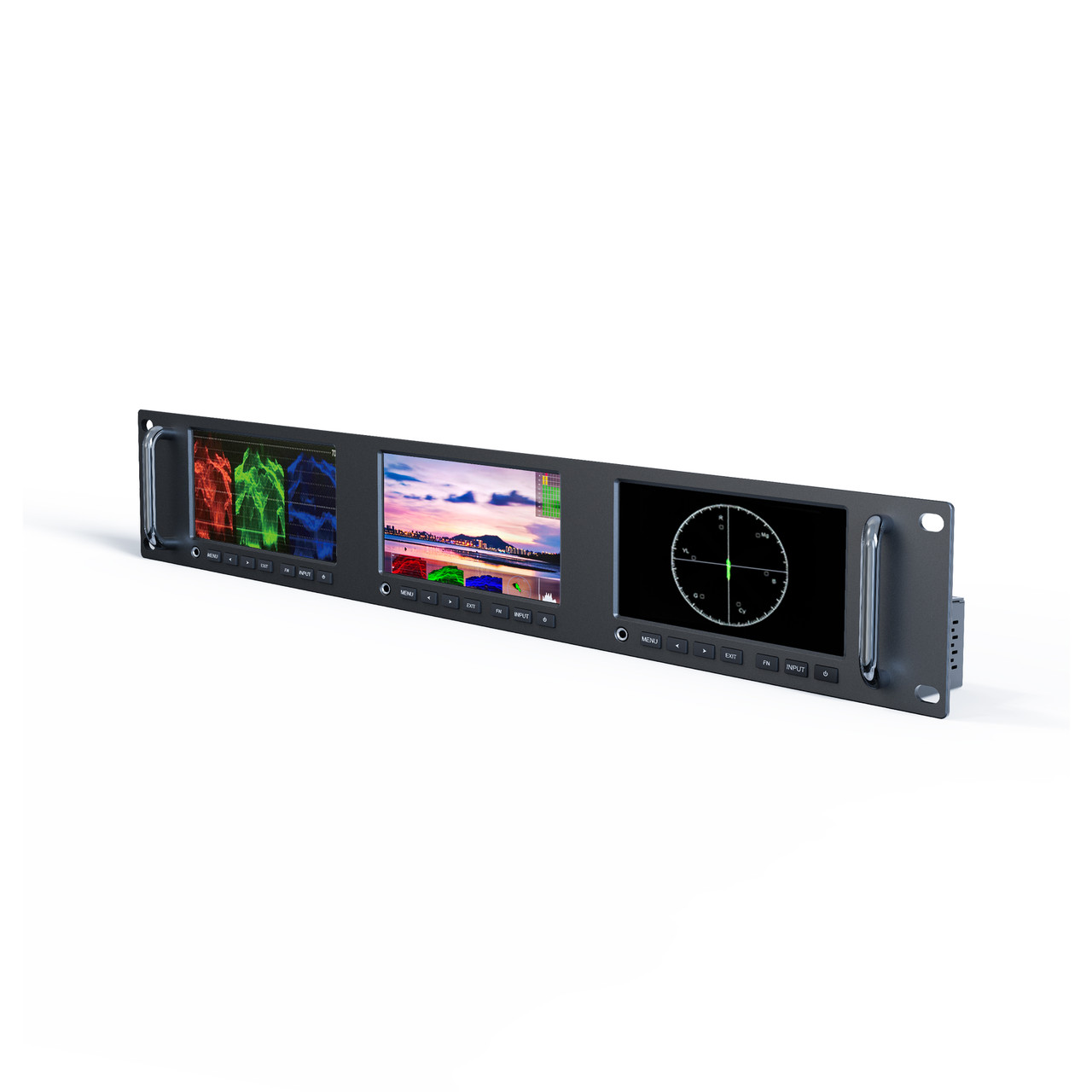 RM-503S 3 x 5 inch 2RU rackmount SDI monitor