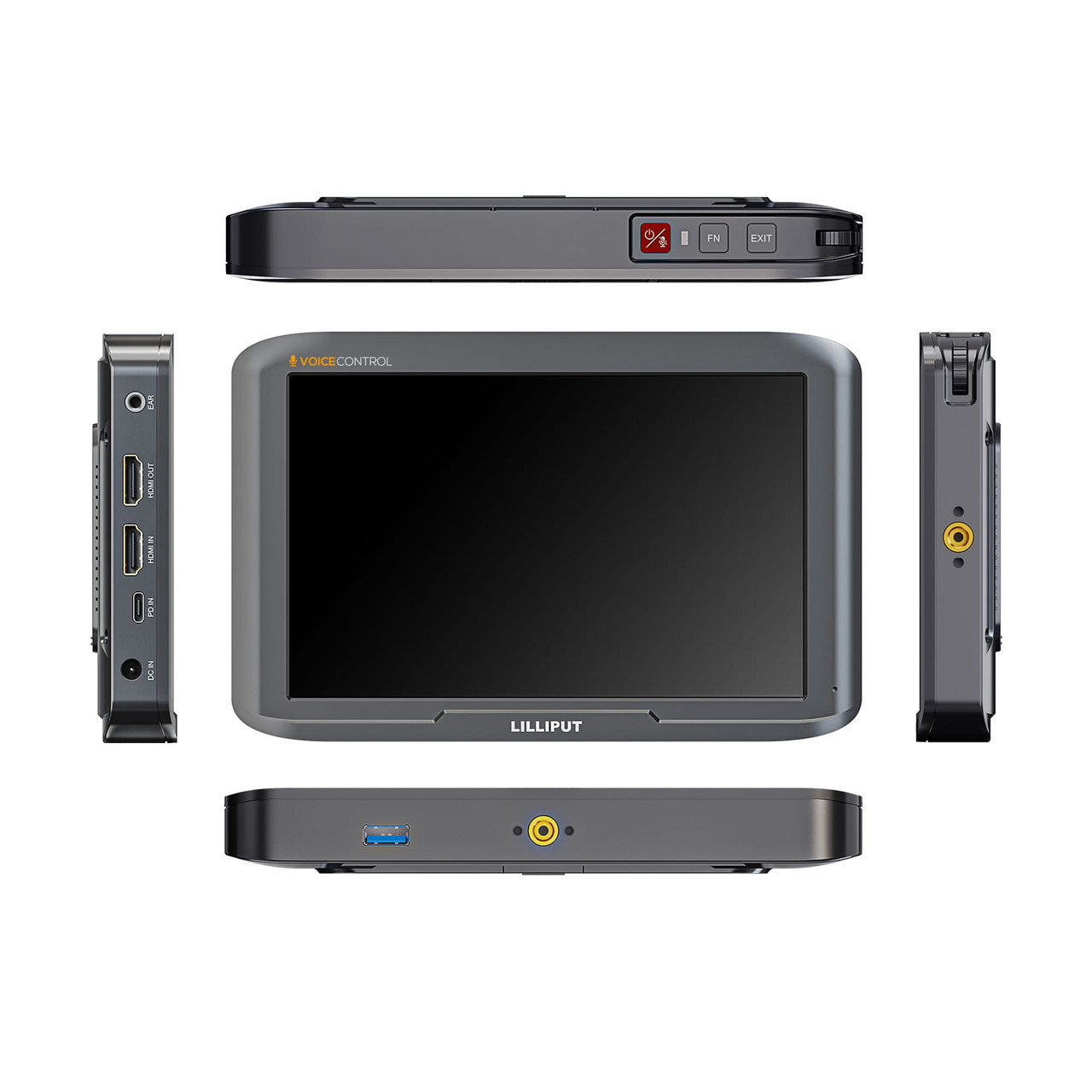 【音声操作】LILIPUT V7 7インチ フィールドモニター 4K HDMI V7 7inch 4K HDMI Voice Control Camera Monitor