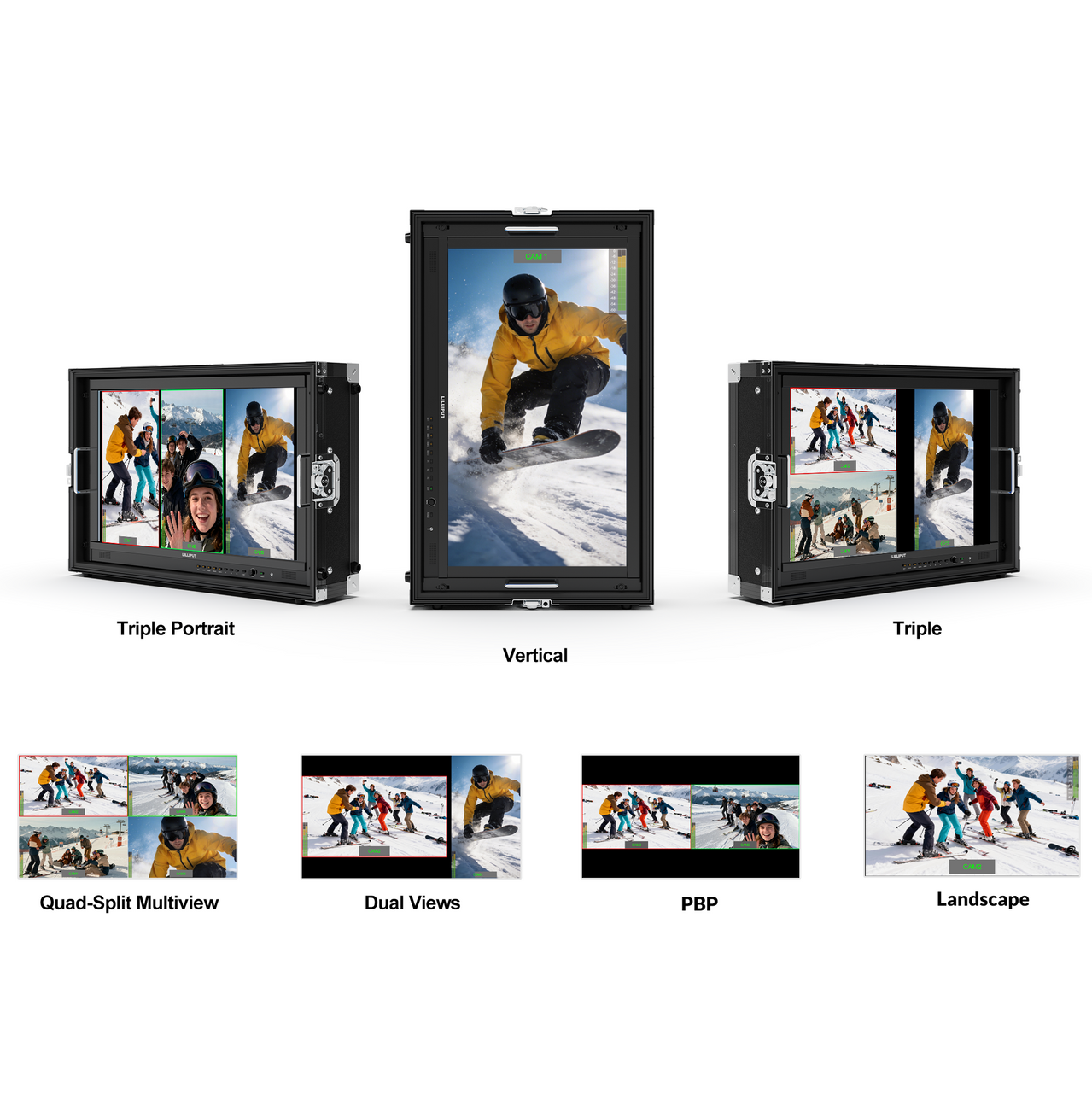 PVM270S 27 inch 1000 Nits High Brightness Live Stream Multivew Monitor