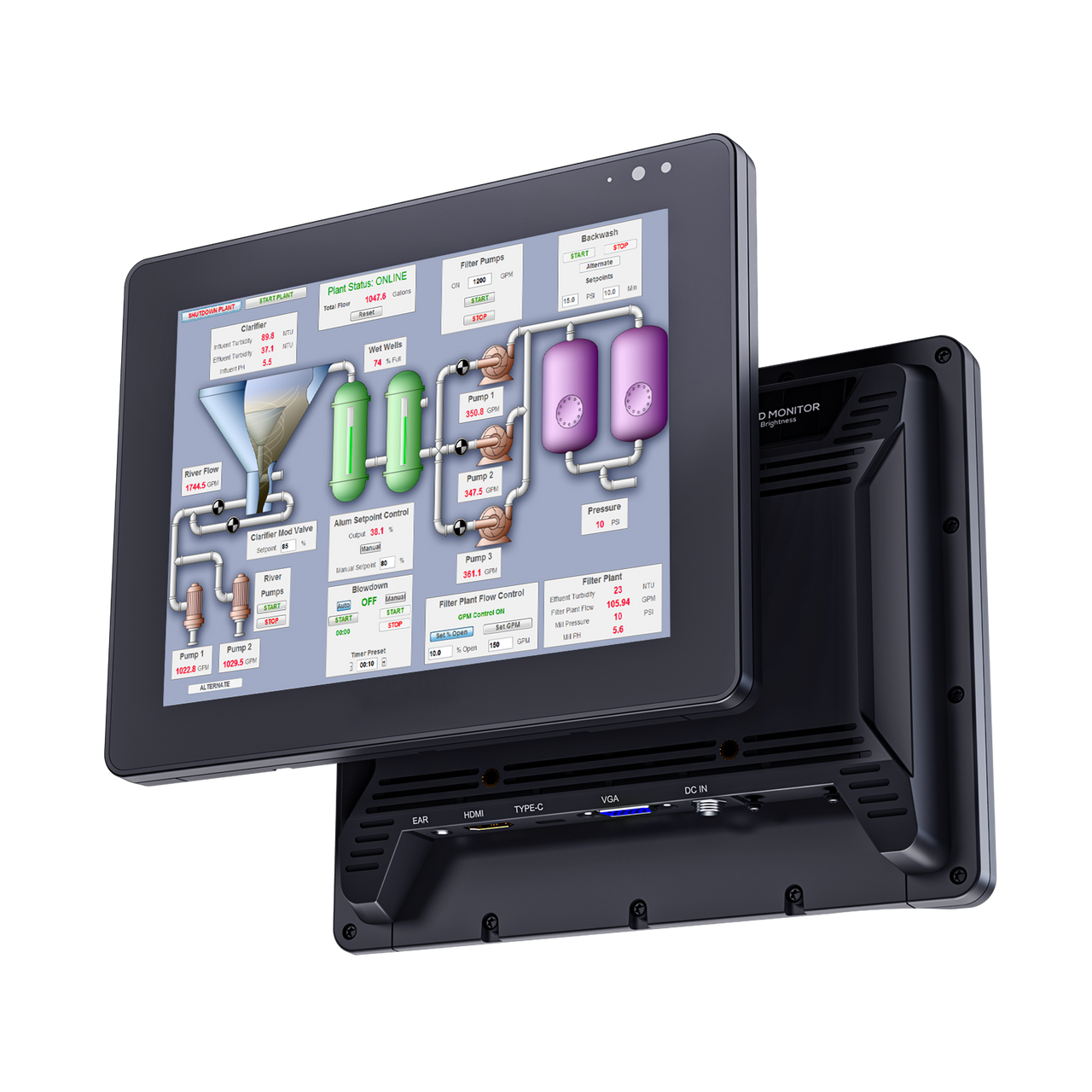 819-8 Inch 1000 Nits IP65 Touch/Non-touch Screen Monitor