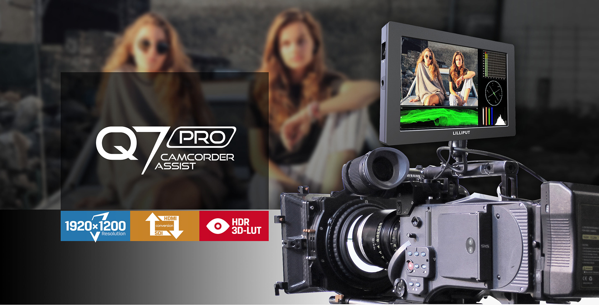 Lilliput Q7 Pro Inch Full HD SDI Monitor with HDR/3D LUTs