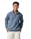 1580 Adult 1/4 Zip Sweatshirt (Blue Jean)