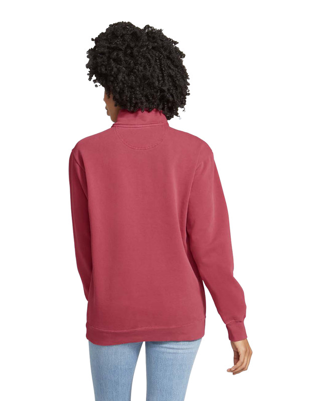 1580 Adult 1/4 Zip Sweatshirt (Crimson)