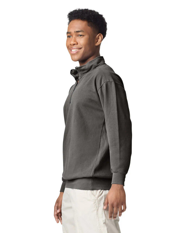 1580 Adult 1/4 Zip Sweatshirt (Pepper)