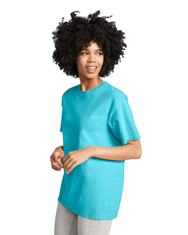 1717 Adult Heavyweight Tee (Lagoon Blue)