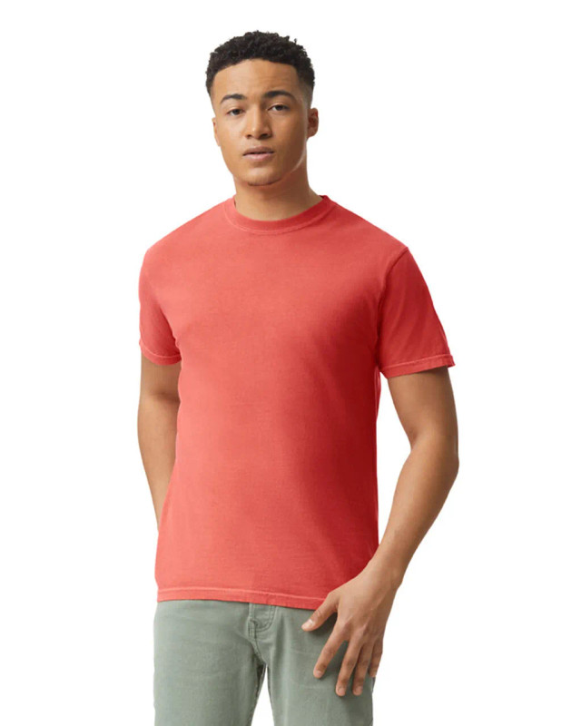 1717 Adult Heavyweight Tee (Bright Salmon)