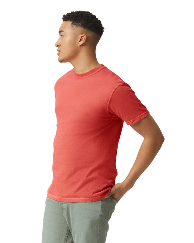 1717 Adult Heavyweight Tee (Bright Salmon)