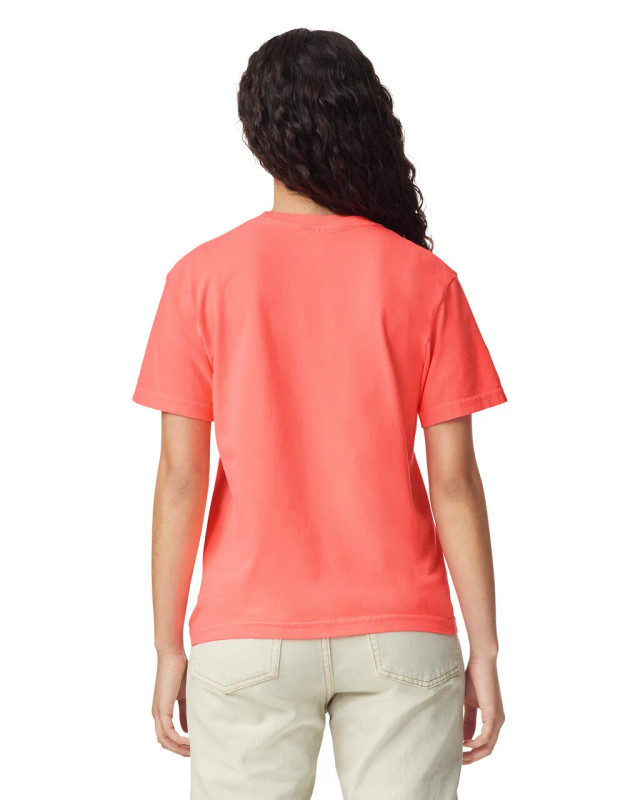 1717 Adult Heavyweight Tee (Neon Red Orange)