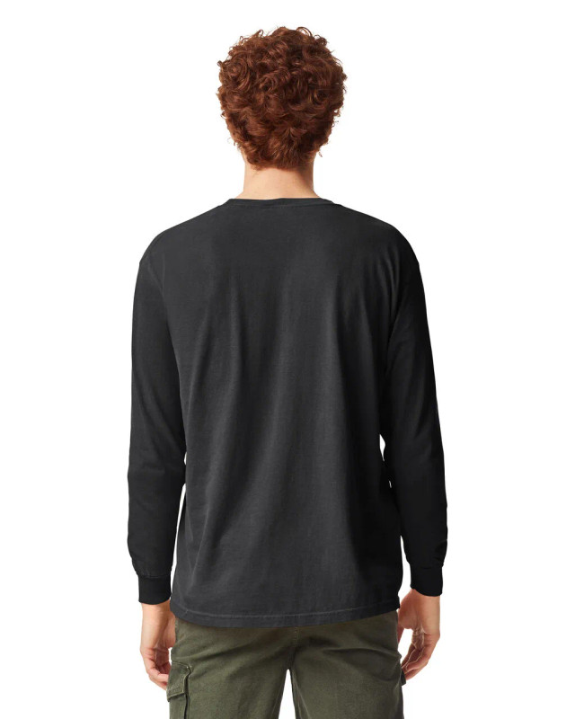 6014 Adult Heavyweight Long Sleeve Tee (Black)