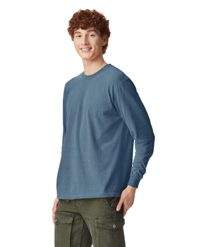 6014 Adult Heavyweight Long Sleeve Tee (Blue Jean)