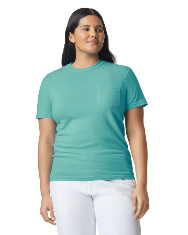 6030 Adult Heavyweight Pocket Tee (Seafoam)