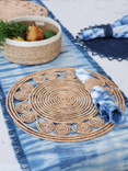 Woven Palm Fiber Napkin Rings - Set of 4