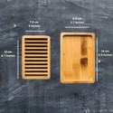 Dual-layer Bamboo Soap Dish