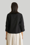 Front Twist Black Blouse