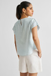Short Sleeved Everyday Top in Blue